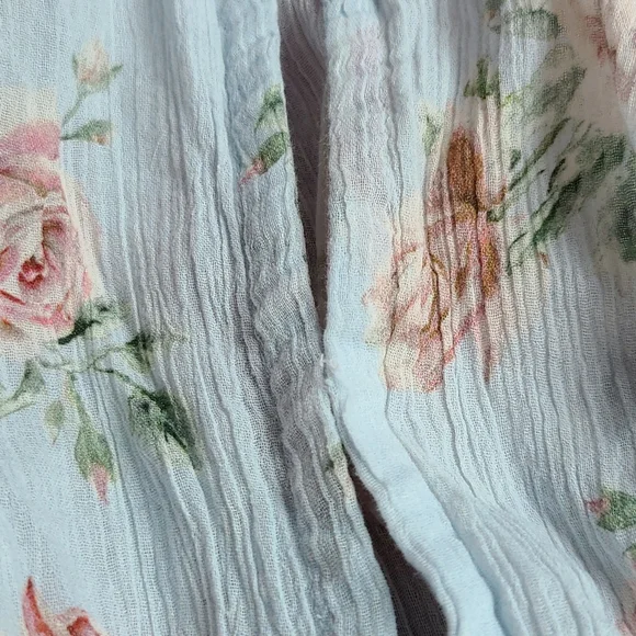 Loveshackfancy noelle floral cotton mini dress, peri XS - Picture 15 of 15